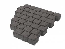  Тротуарная плитка Stellard Квадрат 100х100х60 мм Дымчатый кварц: внешний вид